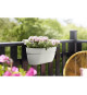 ELHO - Pot de fleurs -  Vibia Campana Easy Hanger Large - Blanc Soie - Balcon extérieur - L 24.1 x W 46 x H 26.5 cm