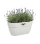 ELHO - Pot de fleurs -  Vibia Campana Easy Hanger Medium - Blanc Soie - Balcon extérieur - L 24.1 x W 36 x H 26.5 cm