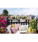 ELHO - Pot de fleurs -  Vibia Campana Flower Bridge 40 - Blanc Soie - Balcon extérieur - L 26 x W 39 x H 22 cm