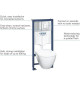 GROHE - Pack Bati WC Solido Compact - WC 6-9 l 1,13m
