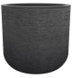 EDA PLASTIQUE - Pot rond 40 cm Graphit'Up - 32,5 L - Gris anthracite