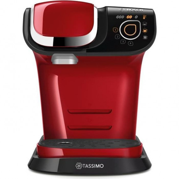 Machine a café TASSIMO BOSCH TAS6503 - Rouge - Multi-boissons - Réservoir d'eau 1,3L - Arret automatique