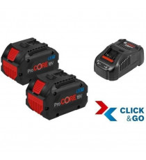 Set 2 batteries Bosch Professional ProCORE18V 5,5Ah + Chargeur GAL 1880 CV - 1600A0214C