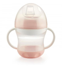 THERMOBABY Tasse anti-fuites + couv - Rose poudré