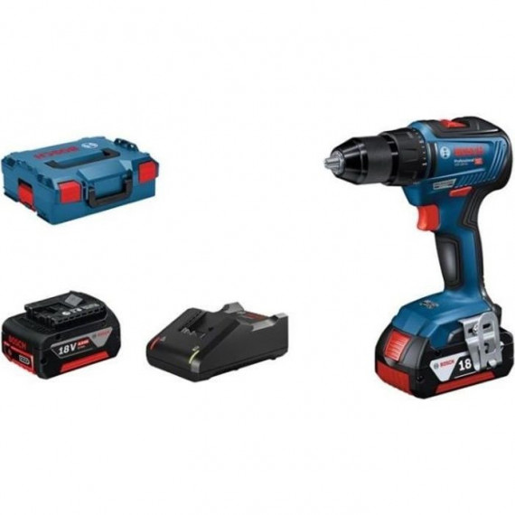 Perceuse-visseuse Bosch Professional GSR 18V-55 + 2 batteries 4,0Ah + L-BOXX - 06019H5200