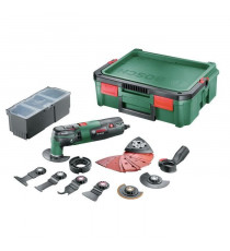 Outil multifonction Bosch - PMF 250 CES (Livré avec 1 boîte a outils SystemBox, 20 Accessoires)