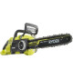 Tronçonneuse sans fil 36V MAXPOWER RYOBI RY36CSX35A-150 - Brushless, Guide 35 cm - 1 batterie 36V 5,0 Ah Lithium+