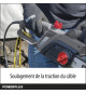 Tronçonneuse électrique POWEG10110  2200 W, Guide de 40 cm, Lubrification automatique de chaîne