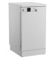 Lave-vaisselle pose libre BEKO DVS05024W - Moteur standard - 10 couverts - L45cm - Blanc - 49 dB - Cuve inox