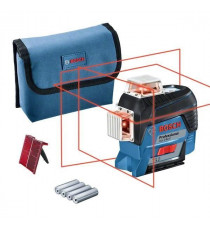 Niveau laser lignes Bosch Professional GLL 3-80 C - 0601063R00 - Noir et bleu - Sans fil - Portée 120 m