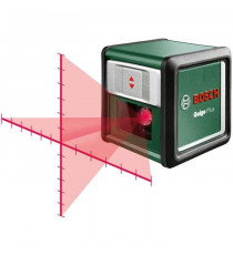 Laser ligne en croix Bosch - Quigo Plus - Portée 7 m - Piles, trépied et coffret inclus