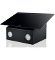 Hotte décorative - WHIRLPOOL AKR62FLTK -  Larg 60 cm - Evacuation/recyclage - 71 dB - 4 vitesses + booster - Verre noire
