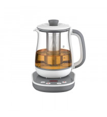 TEFAL BJ551B10 Tastea Machine a thé en verre 1,5 L, 8 réglages, Panier a thé amovible acier inoxydable, Maintien au chaud, Ba…