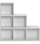 Meuble de rangement MIXCLUB 6 cases escalier- Blanc - L 91x P 30 x H 91 cm