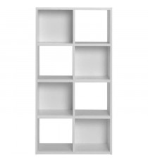 Meuble de rangement MIXCLUB 8 cases - Blanc - L 61,2 x P 30 x H 120,7 cm