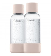 MYSODA - Pack de 2 bouteilles Pink PET et Biocomposite 0,5L