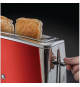 RUSSELL HOBBS 23250-56 Toaster Grille-Pain Luna Spécial Baguette Cuisson Rapide Chauffe Viennoiserie - Rouge