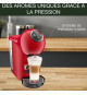 KRUPS Machine a café, Cafetiere espresso, Compact, Fonction XL, Multi-boissons, Genio S Plus rouge YY4444FD
