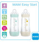 MAM Lot 2 Biberon Easy Start Anti-colique Nature - 320 ml - Aqua