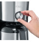 SEVERIN KA4845 Cafetiere filtre TypeSwitch isotherme, Sélecteur d'arôme, 8 tasses, Capacité : 1 L, Puissance: 1 000 W, Inox/Noir