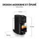 Machine a Café NESPRESSO KRUPS VERTUO NEXT Noir Mat Cafetiere a capsules espresso YY4606FD