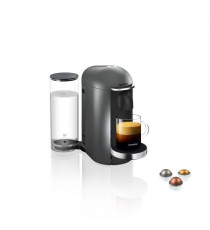 Machine a Café NESPRESSO KRUPS VERTUO PLUS Titane Cafetiere a caspules espresso YY2778FD