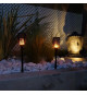 LUMI JARDIN Lot de 2 mini torches solaires Maity Sun - Effet flamme - LED - H 70 cm - Blanc chaud