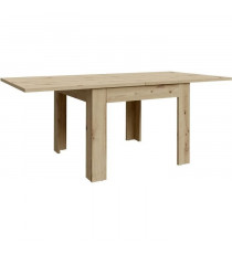 Table a manger extensible NUORI - Décor chene artisan - 6/8 personnes - L 96- 190 x l 95 cm
