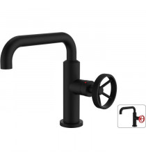 ROUSSEAU Mitigeur lavabo industriel - Bec mobile - Noir