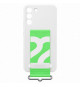 Coque Silicone avec laniere G S22+ Blanc