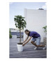 ELHO Pot de fleurs rond avec roues Loft Urban - Ø 50 cm - Gris chaud