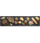 BESTRON Plancha/Plaque de cuisson teppanyaki électrique, pour 6-8 personnes, 90,5 x 23,7 cm, anti-adhésive, 1800 W - Noir