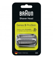 Braun Series 3 ProSkin Piece De Rechange Pour Rasoir Électrique Argentée, Compatible avec les rasoirs Series 3, 32S