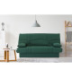 Banquette clic clac 3 places - tissu Vert foret - Style contemporain - L 190 x P 92 cm - DREAM