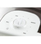 DOMO DO9222W - Gaufrier - 900W - 4x7 cm - Revetement anti-adhésif - Thermostat réglable - Safety lock