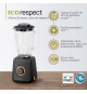 MOULINEX Blender électrique 1,75L, Smoothie, Milk-shake, Gaspacho, Soupe, 4 lames, 800 W, Design écologique Eco Respect LM46EN10