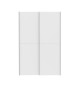 Armoire 2 portes coulissantes - Blanc mat - L 120 x P 61,2 x H 190,5 cm - OZZULA