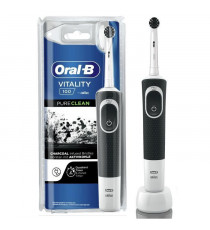 Oral-B Vitality - 100 Pure Clean - Brosse a Dents Électrique - Blanche et noire