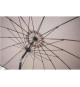 Parasol droit Shanghai inclinable - Diametre 3m - Mat aluminium et toile polyester 180g - Taupe
