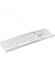 MOBILITY LAB ML304304  Clavier Design Touch Filaire avec 2 USB pour Mac  AZERTY  Blanc et argenté