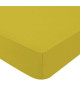 DOMIVA Drap housse + Alese Uni - 100% Coton - oeko-Tex - Blanc/Curry - 60 x 120 cm