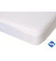 DOMIVA Drap housse + Alese Uni - 100% Coton - oeko-Tex - Blanc/Vert de gris - 70 x 140 cm