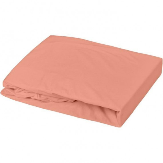Ensemble bébé avec 1 alese + 1 drap housse - Terracotta - 70 x 140  cm
