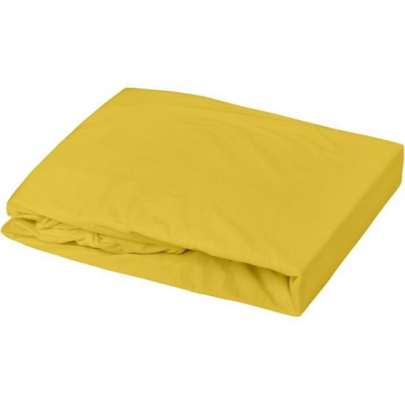 Ensemble bébé avec 1 alese + 1 drap housse - curry - 70 x 140  cm