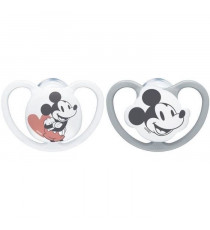 NUK Lot 2 sucettes SPACE Mickey - 18-36 mois