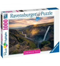 Ravensburger - Puzzle 1000 pieces - La cascade Háifoss, Islande (Puzzle Highlights)
