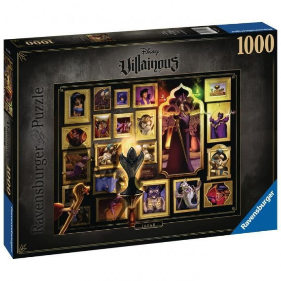 DISNEY VILLAINOUS Puzzle 1000 pieces - Jafar - Ravensburger - Puzzle adultes - Collection Disney Villainous - Des 14 ans