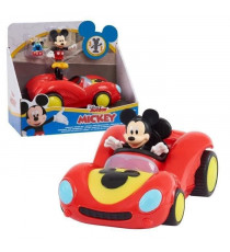 Mickey, Véhicule avec 1 figurine 7,5 cm et 1 accessoire, Modele Course, Jouet pour enfants des 3 ans, MCC062
