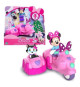 Minnie, Véhicule avec 1 figurine 7,5 cm et 1 accessoire, Modele Scooter avec Side-Car, Jouet pour enfants des 3 ans, MCN182