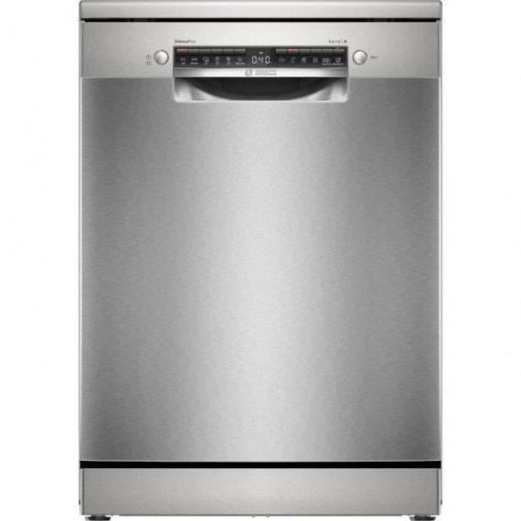 Lave-vaisselle pose libre BOSCH SMS4ETI00E SER4 - 13 couverts - Induction - L60cm - 44dB - Gris Inox